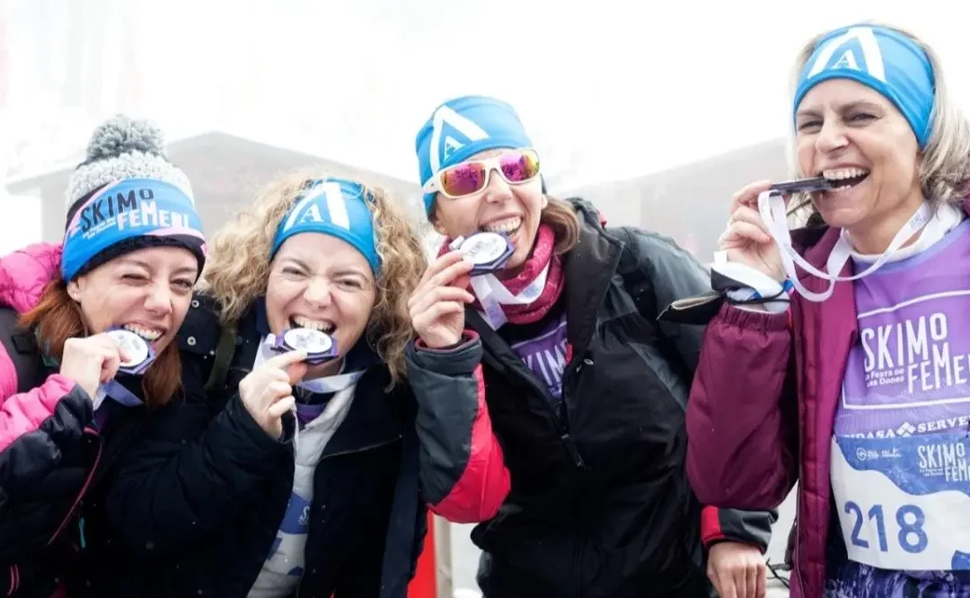 L’équipe d’Assap Assegurances participe à la 5ème édition du Skimo Féminin